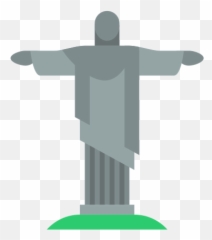 Statue Of Christ The Redeemer Icon - Png Emoji