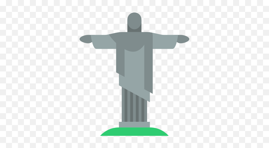 Statue Of Christ The Redeemer Icon - Christ The Redeemer Png Emoji,Cross Emoji For Iphone