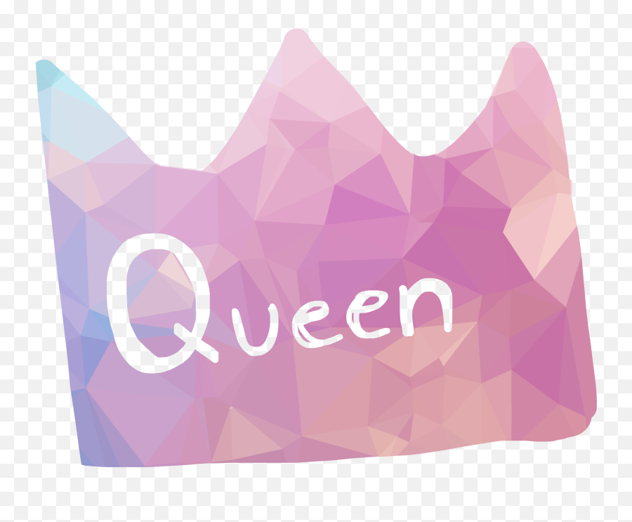 Queen Drawing Childish Polygon Babygirl - Graphic Design Emoji,On Fleek Emoji