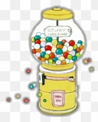 Candy Gum Gumballs Gumballmachine - Gumballs Cartoon Emoji,Gumball Machine Emoji