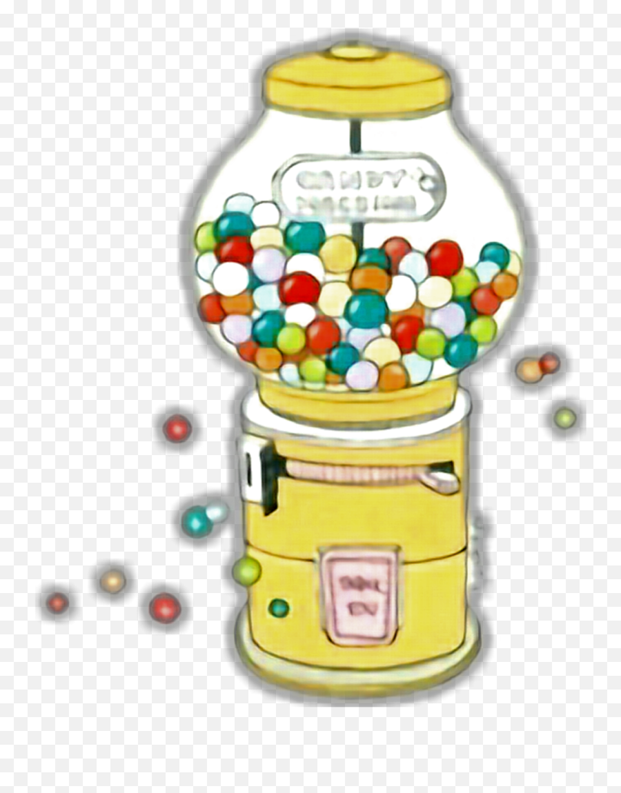 Candy Gum Gumballs Gumballmachine - Gumballs Cartoon Emoji,Gumball Machine Emoji