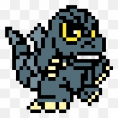 Pixilart - Godzilla Pixel Art Emoji,Godzilla Emoticon