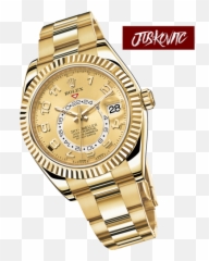 Gold Rolex 2 Hd - Sky Dweller Gold Png Emoji,Rolex Emoji 2