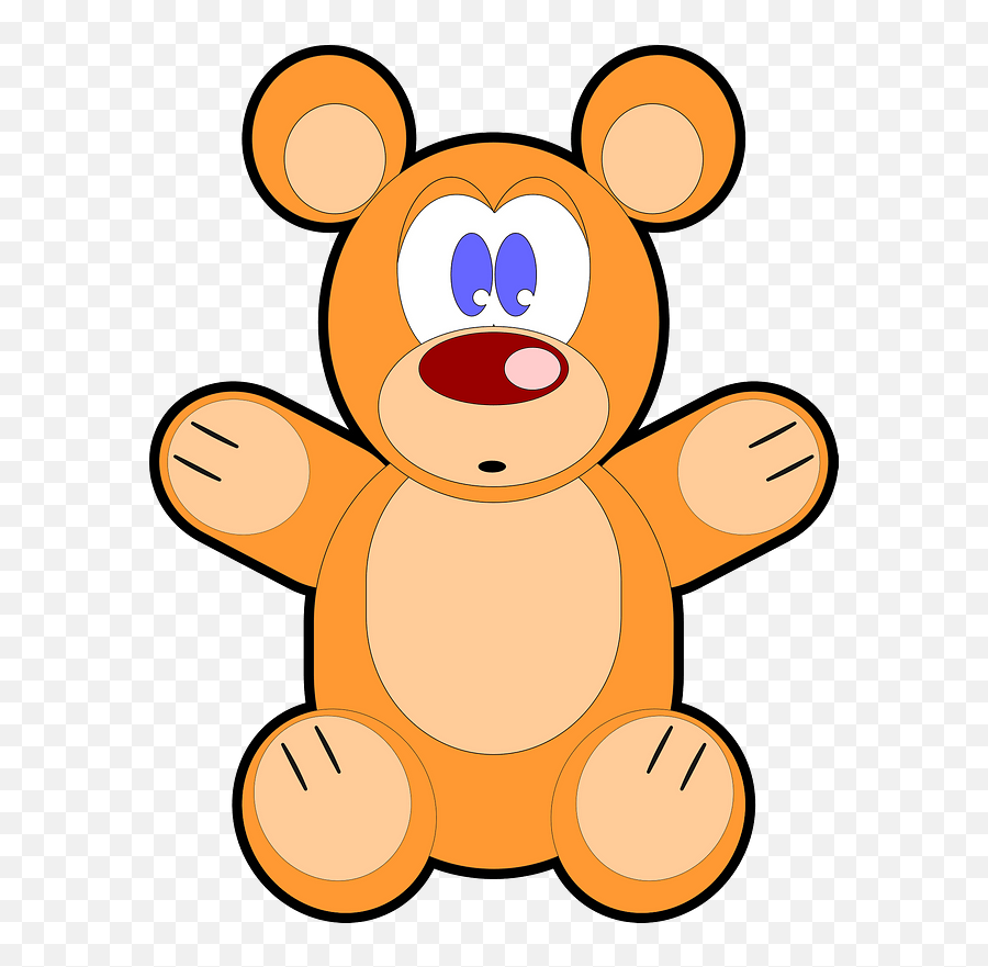 Surprised Bear Clipart Free Download Creazilla - Teddy Bear Emoji,Bear Emoticon