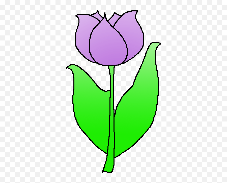 Image Of Tulip Free Download Clip Art On - Clipartix Simple Flower Clipart Tulip Emoji,Tulip Emoji