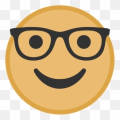 Yellow Nerd Face Graphic - Smiley Emoji,Nerd Face Emoji