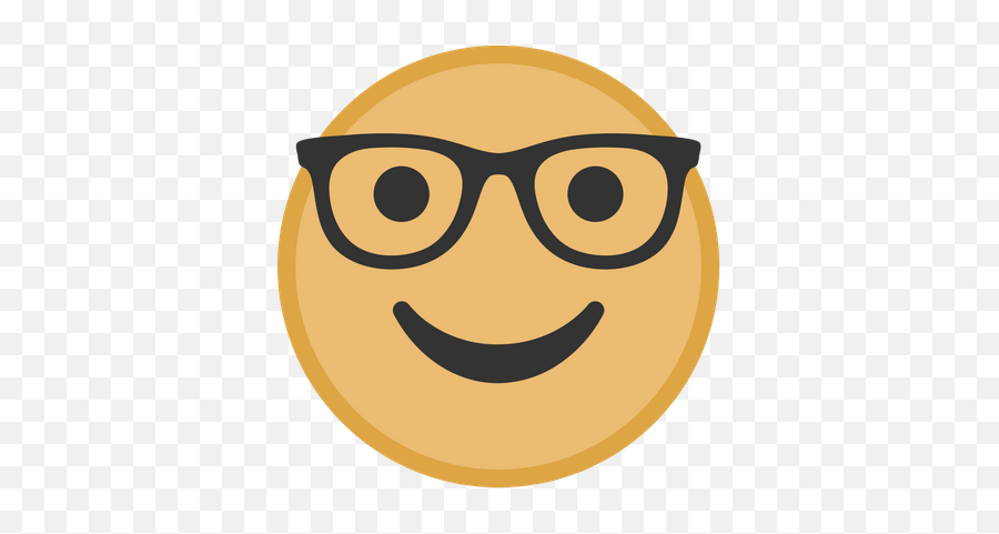 Yellow Nerd Face Graphic - Smiley Emoji,Nerd Face Emoji