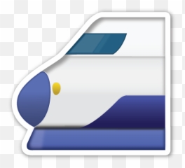 High Speed Train With Bullet Nose - Emoji Png