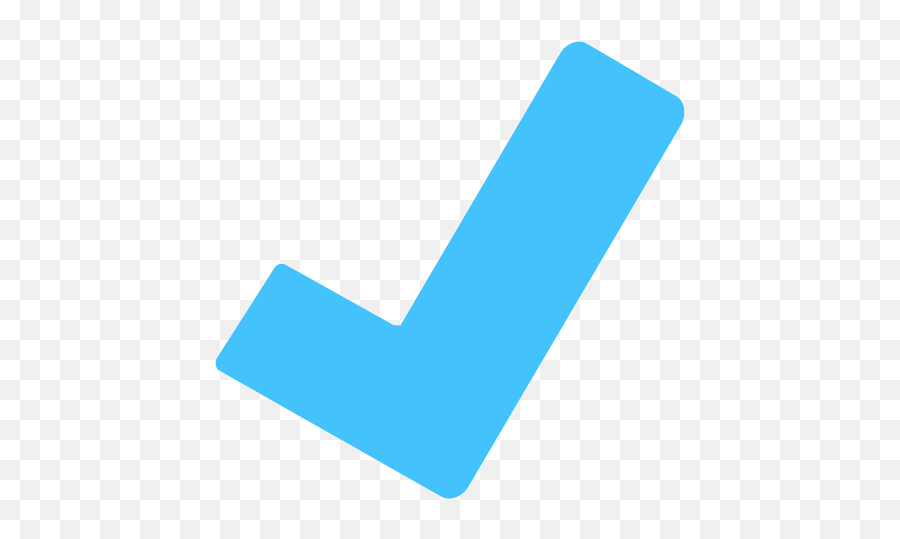 Png Files Clipart - Transparent Background Blue Check Mark Emoji,Blue Check Mark Emoji