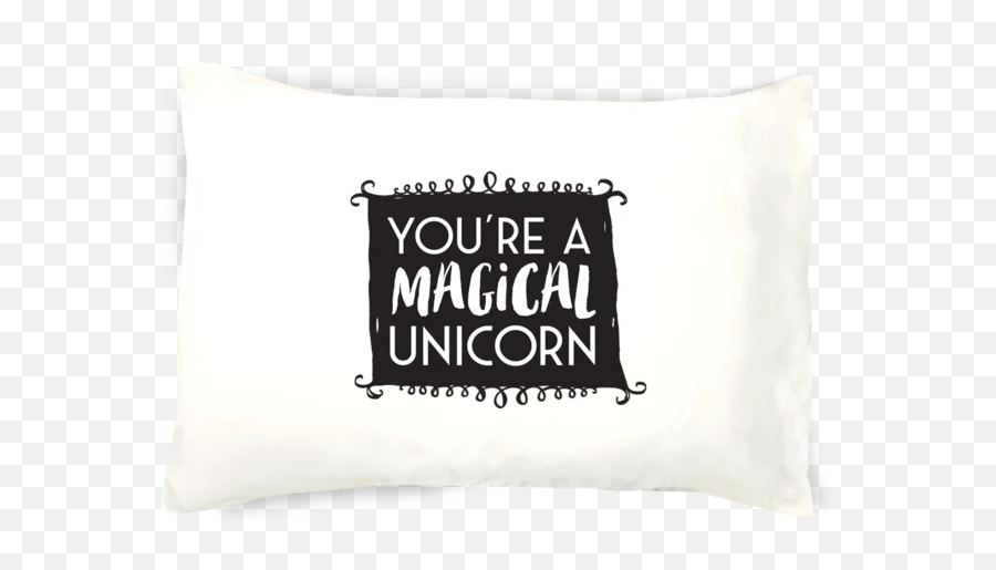 Faceplant Ink Youu0027re A Magical Unicorn Pillowcase - Throw Pillow Emoji,Unicorn Emoji Pillow