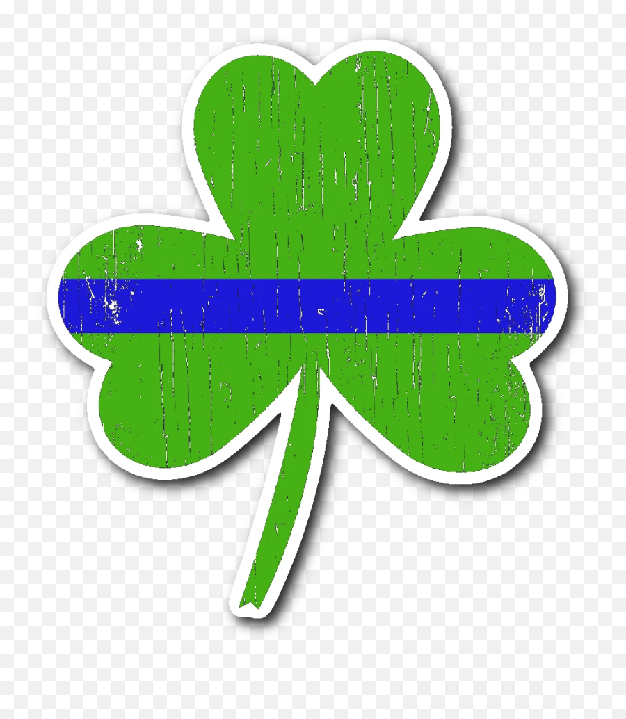 Traffic Police Clipart Png Irish Flags - Thin Blue Line Green Shamrock Emoji,Thin Blue Line Emoji
