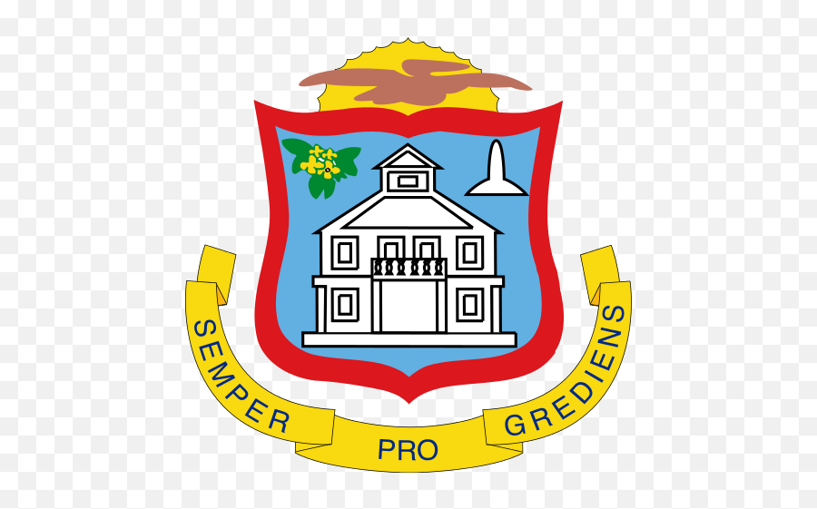 Coat Of Arms Of Sint Maarten - St Maarten Coat Of Arms Emoji,Bisexual Flag Emoji
