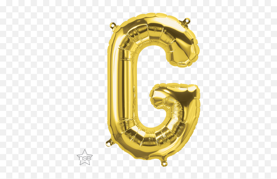 Balloons - Alphabet Shapes Gold 16 Page 1 Wrb Sales Letter G Rose Gold Balloon Emoji,House And Balloons Emoji