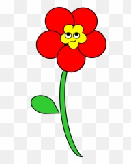 Library Smiling Flower Png Files - Cartoon Smiling Red Flower Emoji,Smile Flower Emoticon