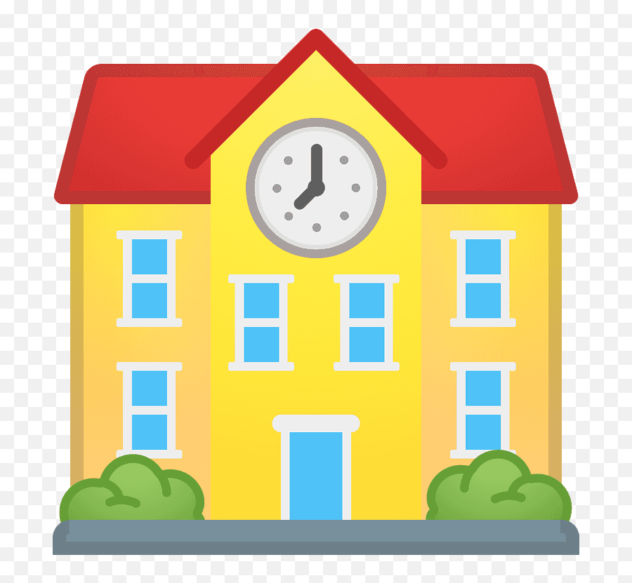 School Emoji Clipart Free Download Transparent Png Creazilla - School Emoji Png,Buildings Emoji