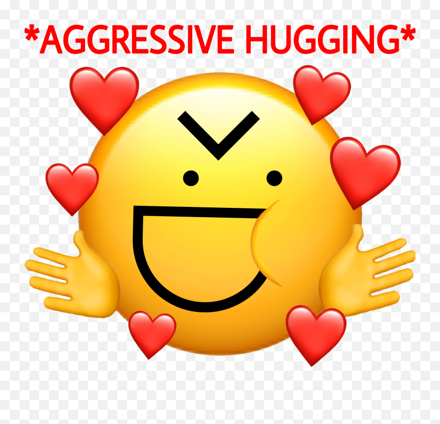 Aggressive Hug Hugs Sticker - Happy Emoji,Hugging Emoji