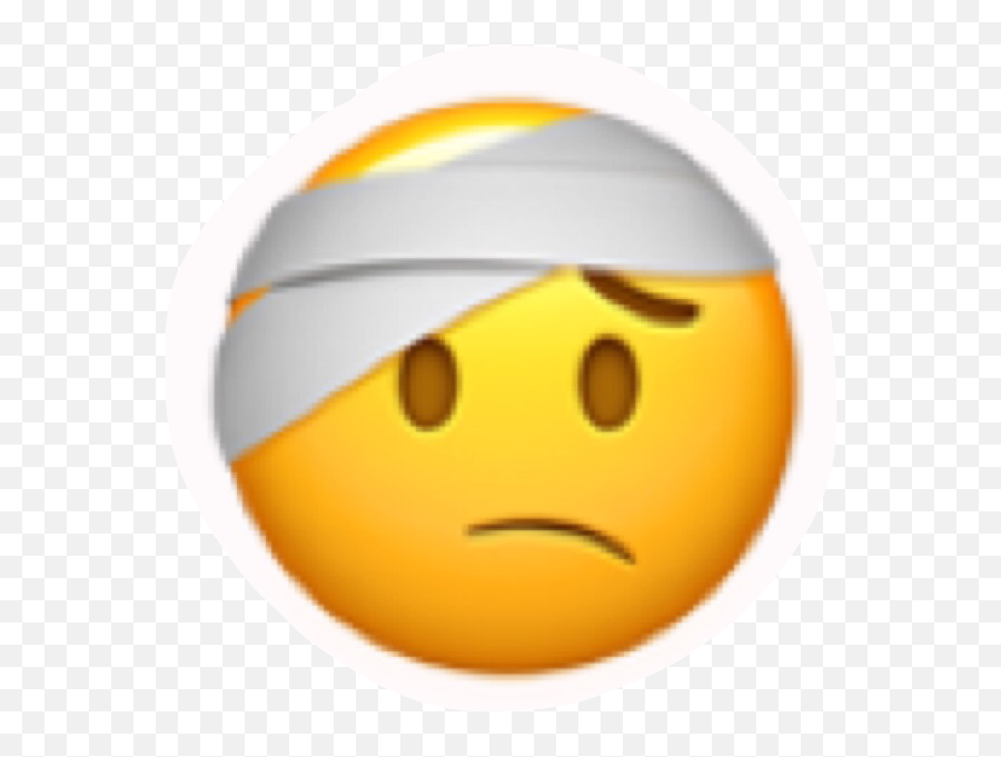 Headache Emoji Sticker - Iphone Bandage Emoji,Headache Emoji