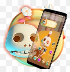 Lovely Siceleton - Funny Emoji Theme Smartphone,Rv Emoji