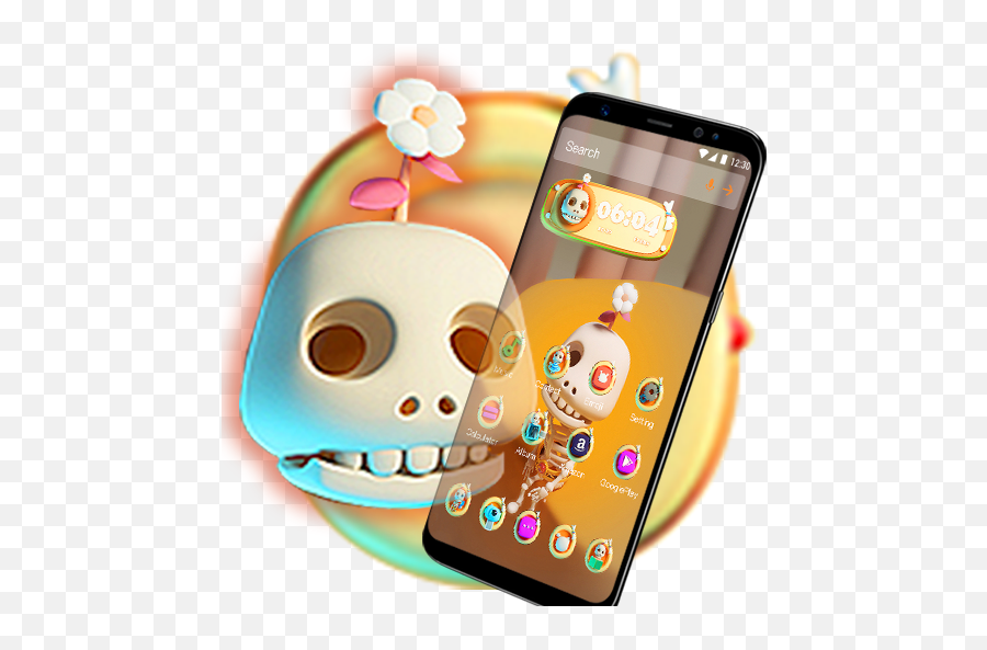 Lovely Siceleton - Funny Emoji Theme Smartphone,Rv Emoji