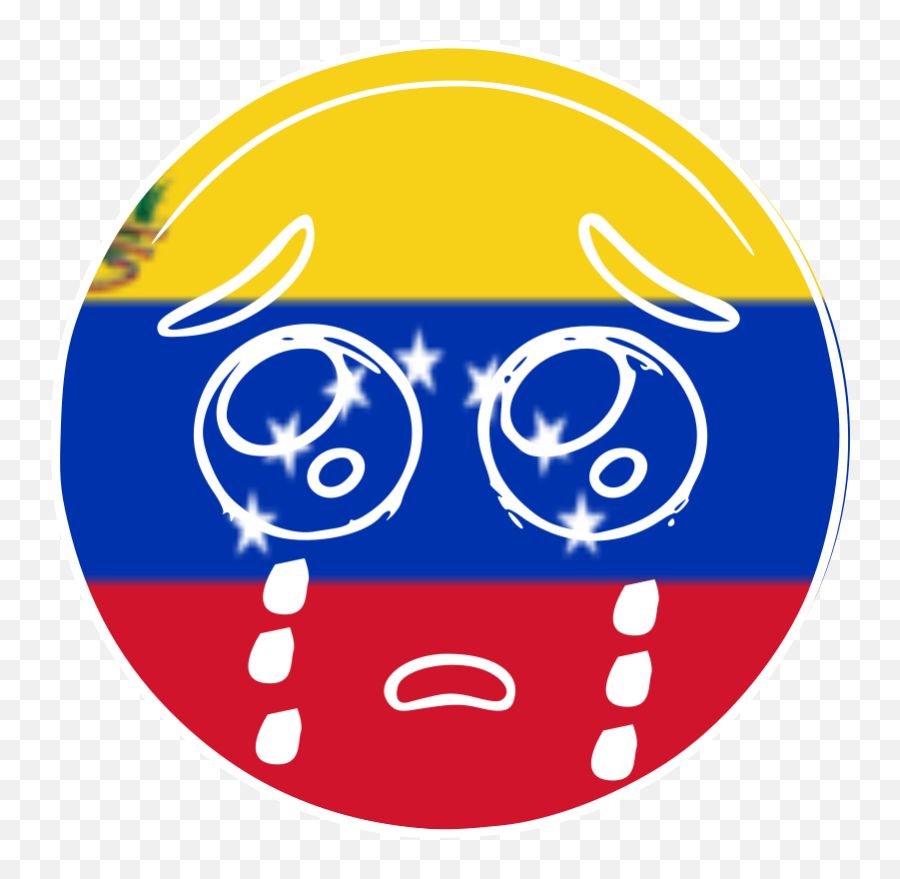 Emoji Venezuela Cry - Circle,Emoji Llorando