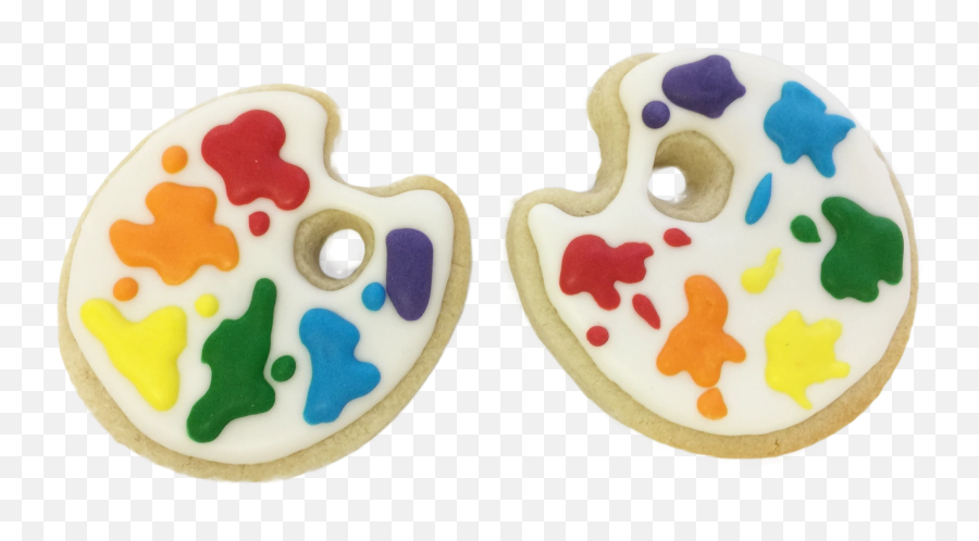 Paint Palette Cookies - Bredele Emoji,Palette Emoji