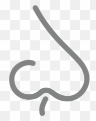 Nose Emoji For Facebook Email Sms - Nose Emoji Black And White,Nose Emoji