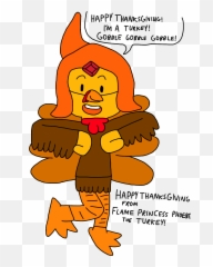 Happy Thanksgiving From Flame Princess - Cartoon Emoji,Thanksgiving Emoji Text