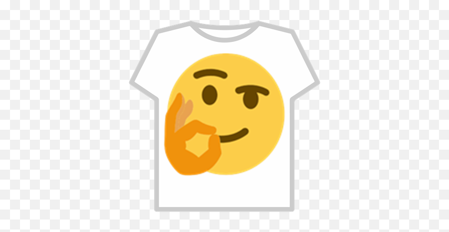 Thinking Emoji With - Ok Hand Emoji Png,Thinking Emoticon
