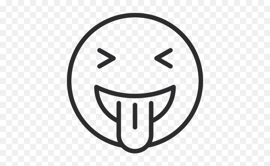 Squinting Face With Tongue Emoji Icon - Money White Face Black And White Emoji,Squinting Eyes Emoji