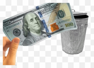 Throw Money Stickers For Android Ios - Hundred Dollar Bill Png Emoji