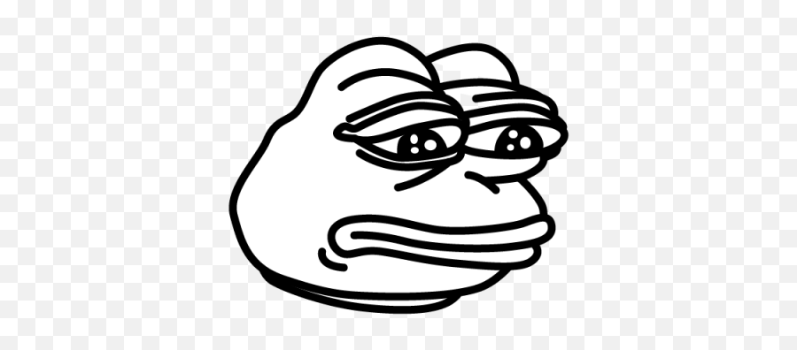 Png Pepe - Black And White Meme Pepe Emoji,Pelican Emoji