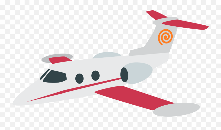 Emojione1 1f6e9 - Learjet 35 Emoji,Wing Emoji