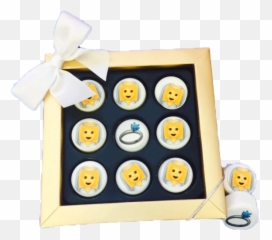 Bride Emoji Mini Chocolate Covered Oreos Gift Box - Living Room,Bride Emoji