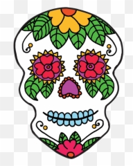 4274 Dead Free Clipart - Dia De Los Muertos Skull Free Clipart Emoji,Sugar Skull Emoji