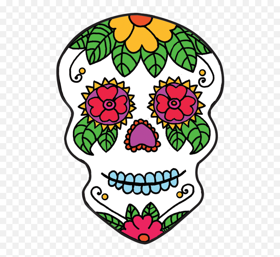 4274 Dead Free Clipart - Dia De Los Muertos Skull Free Clipart Emoji,Sugar Skull Emoji
