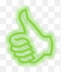 Thumb Up Green Transparent Png - Thumbs Logo Emoji