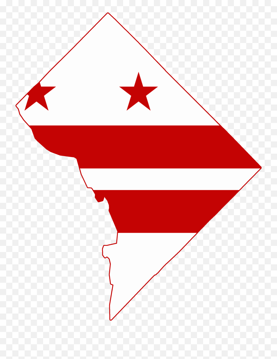 Flag Map Of Washington Dc - Washington Dc Flag Map Emoji,Dc Flag Emoji