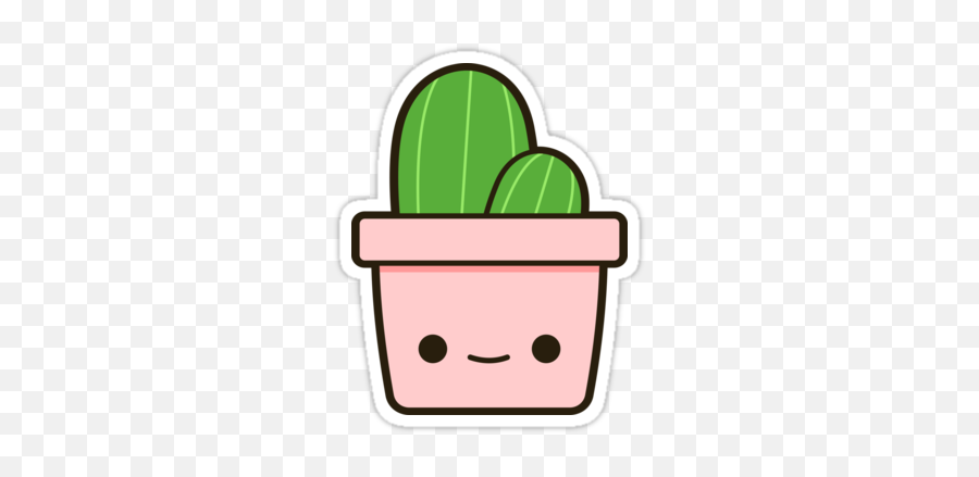Cactus Plant Green Spikes Cute Awe - Png Cute Emoji,Cactus Emoticon