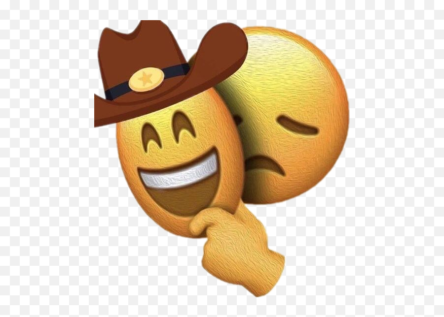 Sadyeehaw Yeehaw Sad Oof Emoji Cowboy Sadcowboy - They Always Say Yeehaw But Never Ask Haw Yee,Sad Cowboy Emoji