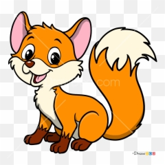 How To Draw Baby Fox Animals - Drawing Of Emoji
