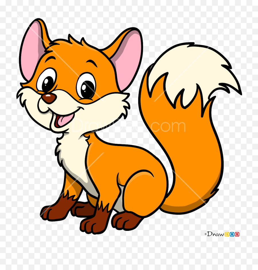 How To Draw Baby Fox Baby Animals - Drawing Of A Baby Fox Emoji,Man Moon Fox Emoji