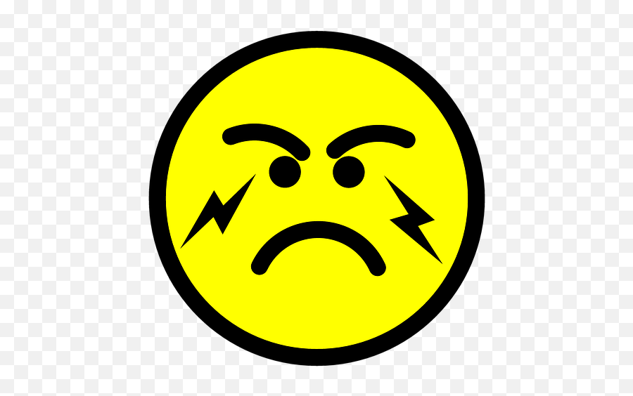 Emoji Emoticon Anger - Piktas Veidukas,Angry Emoji