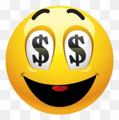 Money Smiley Smile Yellow Fun Eyes - Smiley Emoji,Money Eyes Emoji