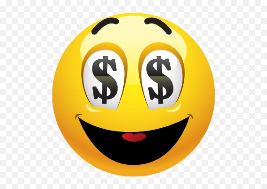 Money Smiley Smile Yellow Fun Eyes - Smiley Emoji,Money Eyes Emoji