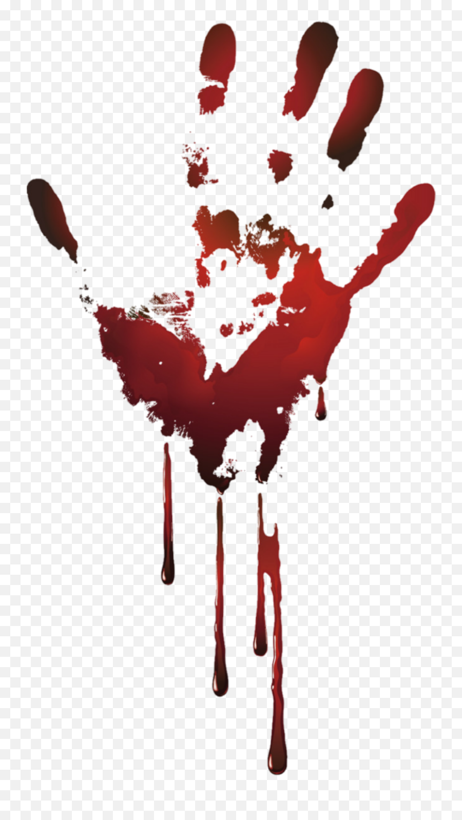 Blood Horror Gore Goth Punk Freetoedit - Bloody Hand Png Emoji,Blood Type B Emoji