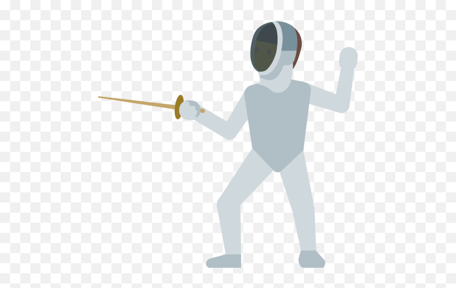 Person Fencing Emoji - Fencing Emoji,Fence Emoji