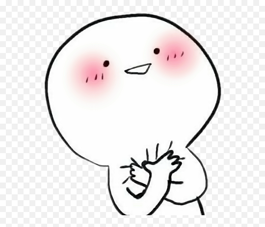 Blush Cute Omg Bts Kawaii Ded Gasp Dramatic - Heart Attack Cute Meme Emoji,Gasp Emoji Transparent