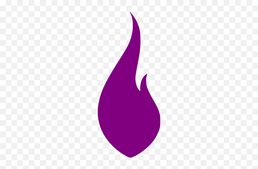 Purple Flame Icon - Purple Flame Icon Emoji,Microphone Box And Umbrella Emoji