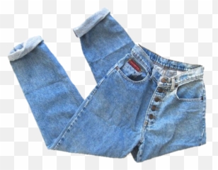 Jean Jeans Pants Momjeans - Folded Png Emoji
