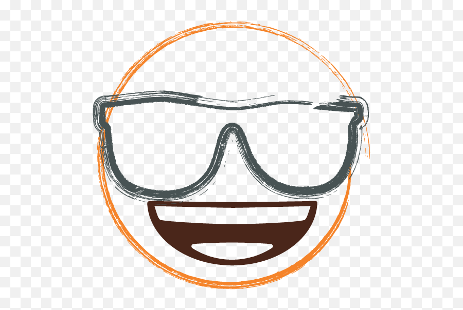 Smiling Face With Sunglasses - Clip Art Emoji,Emoji Face With Sunglasses